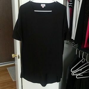 Solid black LuLaRoe Irma